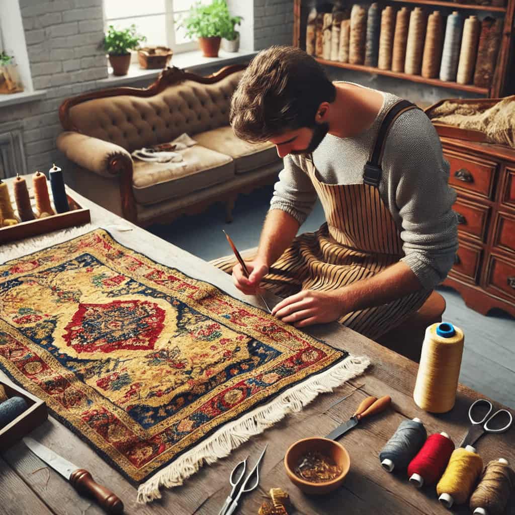 رفوگری و مرمت فرش